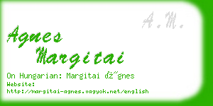 agnes margitai business card